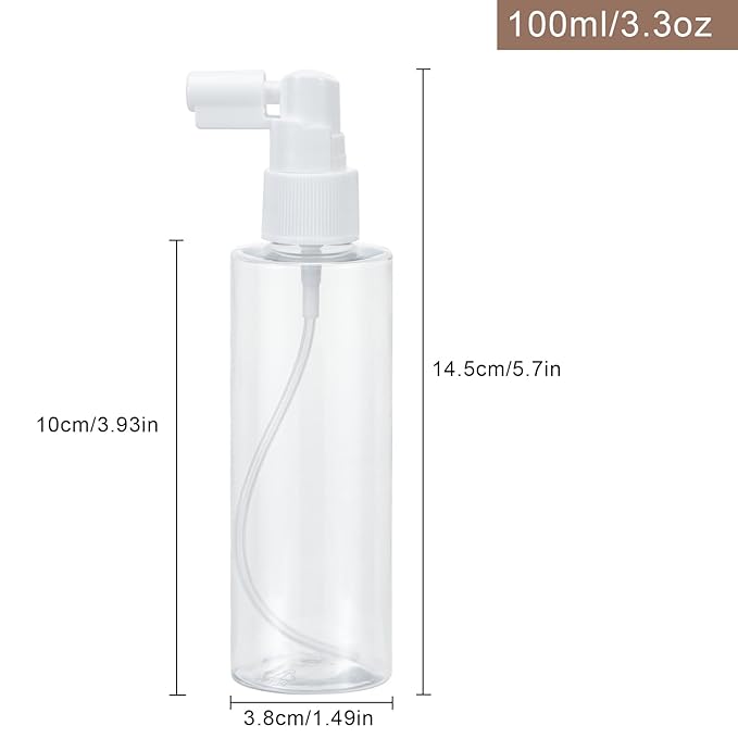 Yebeauty 6 Pack 100ml/3.3oz Refillable Travel Size Spray Bottle Plastic Lightweight Mini Spray Bottles Empty with Tight Cap Reusable Sprayer Atomizers for Gardening Perfumes Skincare Cosmetics, Clear