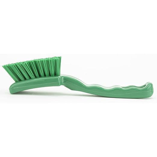 SPARTA 41395EC09 Plastic Scrub Brush, Detail Brush, Kitchen Brush With Hanging Hole For Cleaning, 7 Inches, Green