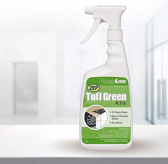 Zep Tuff Green RTU All-Purpose Cleaner - 5 Gallon (Each) 65039 - Quickly Cuts Through Grease, Dirt, Grime and Heavy Soil to Allow Them to be Easily Wipe Away