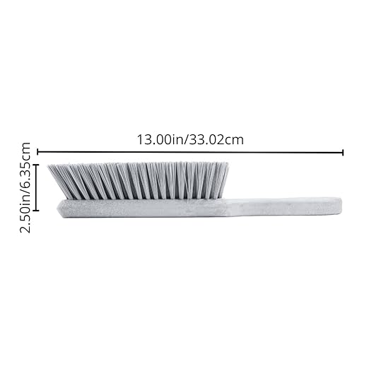 SPARTA Handheld Soft Counter Brush 8 Inch Bristle Span, Multi-Use Dust Brush with 5 Inch Handle for Tables, Countertops, and Delicate Surfaces, Polyester, Purple