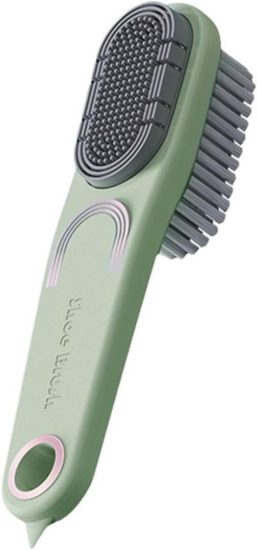 Long Handle Multifunctional Double-Sided Shoe Brush, no Damage to Shoes, no Shedding of Hair, Strong Stain Removal. Suitable for Cleaning Various Shoes and Clothes.RPS-IND