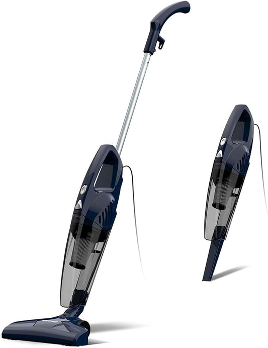 Sancorp Corded Stick Vacuum Cleaner, 3-in-1 Detachable to Handheld with 180°Left-Right Steering, 14KPA Powerful Suction for Pet Hair on Hard Floors, HEPA Filter, Lightweight with 16.4ft Long Cord