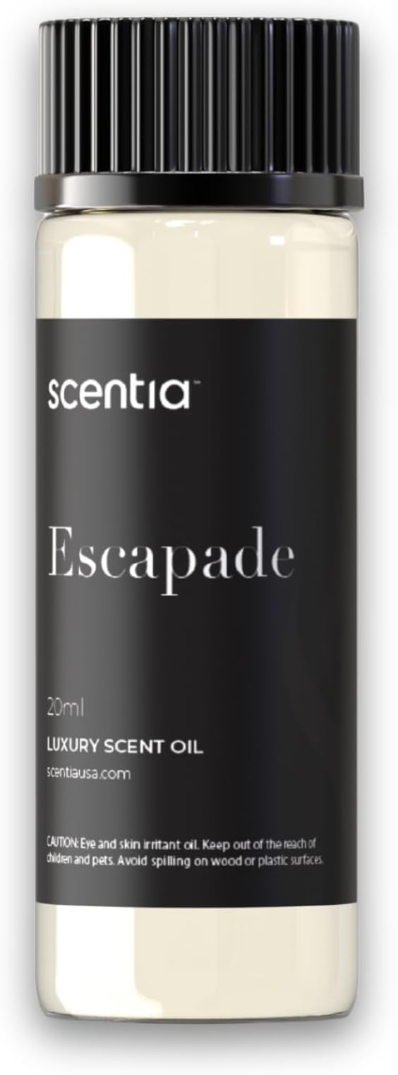 Scentia Hotel Diffuser Oil Inspired by 5-Star Hotel Scent - 20 mL 0.67 fl oz - Aromatherapy Fragrance Oil Inspired by 5 Star Hotel - Escapade