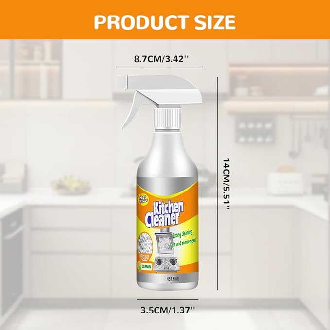 Kitchen Foam Cleaner, 2025 New All-Purpose Foam Spray for Stubborn Stains, Upgraded Multi-Purpose Cleaner for Pots and Pans (1PCS)