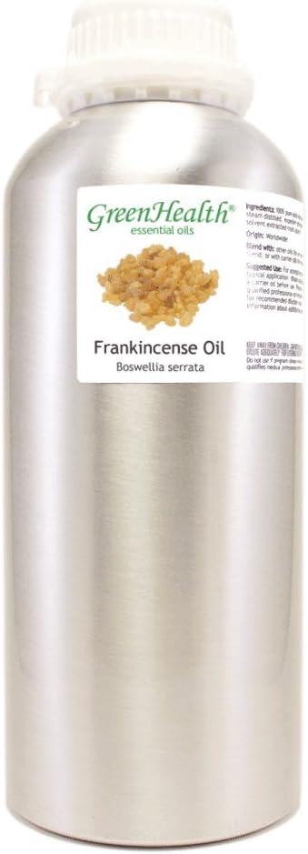 Frankincense Essential Oil - 32 fl oz -100% Pure Essential Oil - Aluminum Bottle - Greenhealth