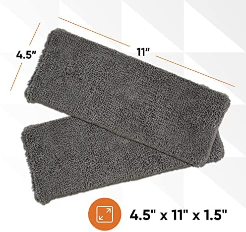 Superio Microfiber Mopping Head Replacement for Self-Wring Miracle Mop, Microfiber Cleaning Pad, Refill, Self Wringing Mop