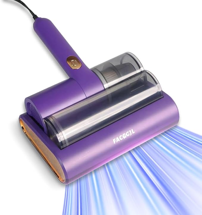 JJZNCLLEN Mattress Vacuum Cleaner uv sanitizing, 16kpa Mattress Vacuum Cleaner Powerful Suction, Handheld Couch Cleaner Machine Deep Cleaner for Bed Cleaning, Sheet, Fabric Sofa Vacuuming