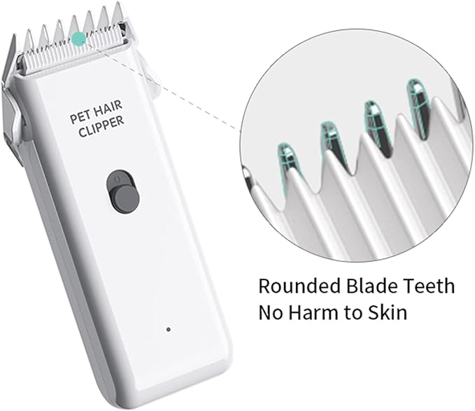 Grimgrow Dog Cat Home Hair Waterproof Clipper Portable Electric USB Rechargeable Pet Grooming Tools Low Noise Shaver Cordless Trimmer for Small and Large Pets