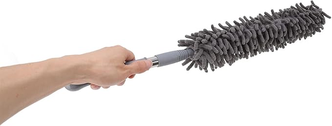 Tyenaza 9Pcs Microfiber Duster Kit, Extendable Feather Duster House Cleaning Tool for Home Use