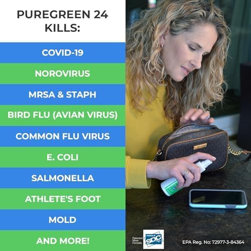Starter pack Safe & Effective Disinfectant Kills Deadly Germs including RSV COVID-19 Norovirus MRSA Staph flu Contains no toxic chemicals odorless (1 32 & 2 4oz sprays 3 XL MFC’s)