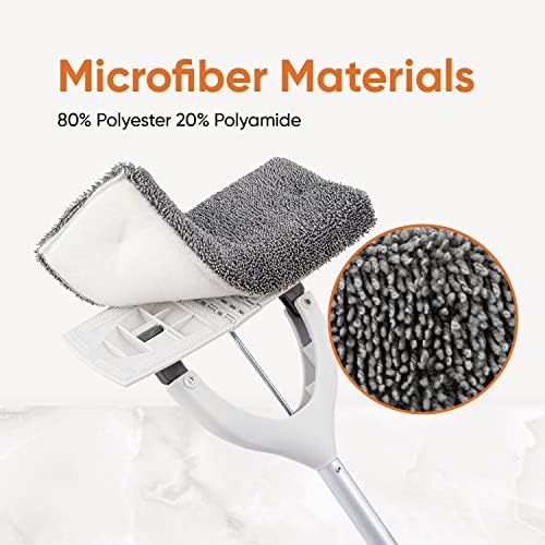 Superio Microfiber Mopping Head Replacement for Self-Wring Miracle Mop, Microfiber Cleaning Pad, Refill, Self Wringing Mop