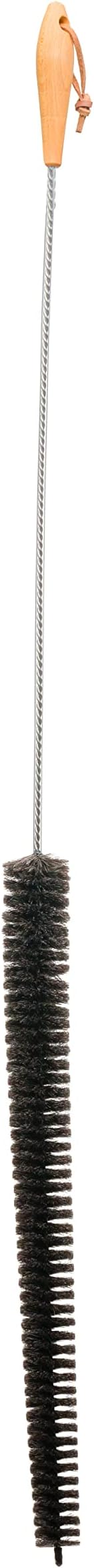Redecker Dark Goat Hair Radiator Brush with Oiled Beechwood Handle, 45-1/4-Inches