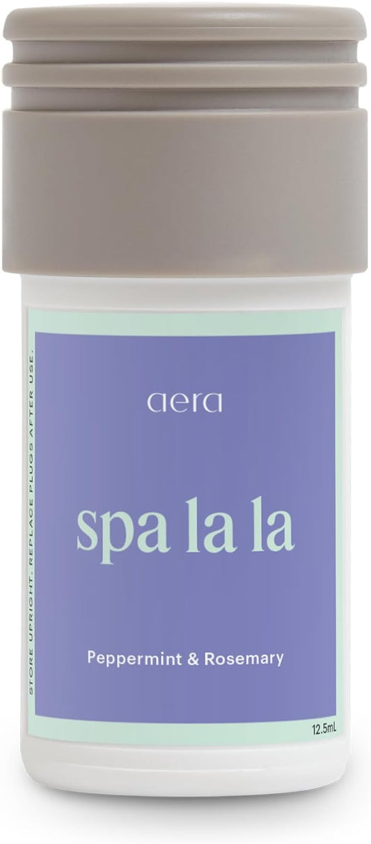 Aera Mini Spa La La - Essential Oil for Home – Energizing MoodBoost Fragrance - Notes of Peppermint and Rosemary - Scent Refill - Capsule Size Works with Mini Diffuser