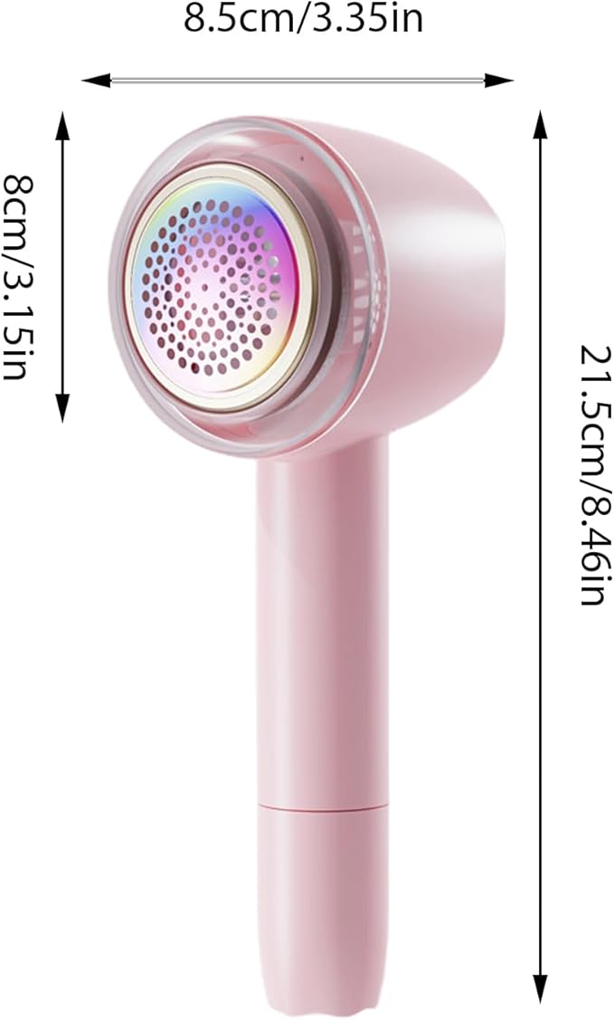 Fabric Lint Shaver, Clothes Fuzz Shaver, USB Powered Shaver and Lint Brush 2 in 1, Laundry Supplies to Remove Fuzz, Lint Balls, Pills On Clothes, Sweater, Seat Mat, Sofa, Furniture, Bedding (Pink)