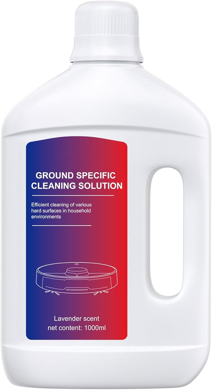 Nukisa Lavender Floor Cleaning Solution 1L Compatible with Dreame Wet & Dry Vacuum and Robot， Residue & Streak Free,Suitable for All Robot Vacuum Cleaners and Wireless Wet Dry Dual-Use Vacuum Cleaners