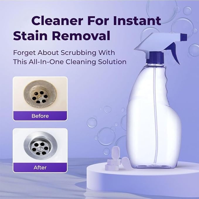 Drclean Spray Oven Cleaner,Dr Clean Spray Cleaner for Ovens,All-Purpose Cleaners,Multi-Surface Cleaners with Concentrated Cleaning Tablets,Nuroclean Sprays,Cleaning Sprays for Kitchen,Bathroom(18pcs)