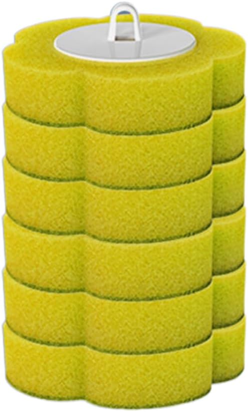 Disposable Toilet Brush, Toilet Brush Holder, Compact Wall Mounted DisposableToilet Cleaning System for Modern Bathrooms, Hygienic Toilet Cleaner for Families (Lemon Scent- 6PCS)