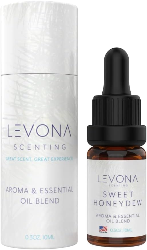 Levona Scent Essential Oils - Scents for Home, Hotel & Office Use - Perfect for Home Diffuser & Humidifiers - Aroma Fragrance Oil, Ideal for Massage, Relaxation, and Spa - Sweet Honeydew, 10ml