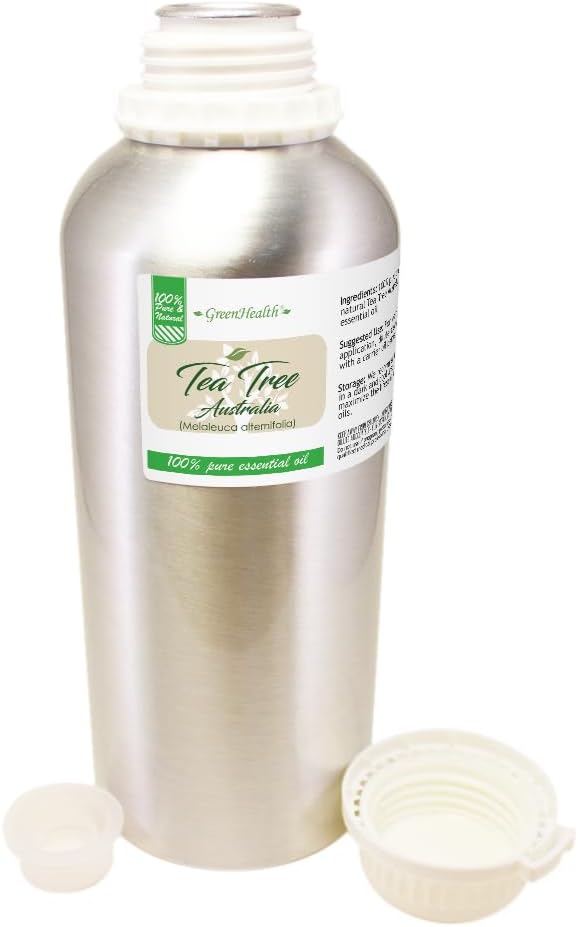Tea Tree (Australia) Essential Oil - 100% Pure Essential Oil - 32 fl oz - Aluminum Bottle - GreenHealth