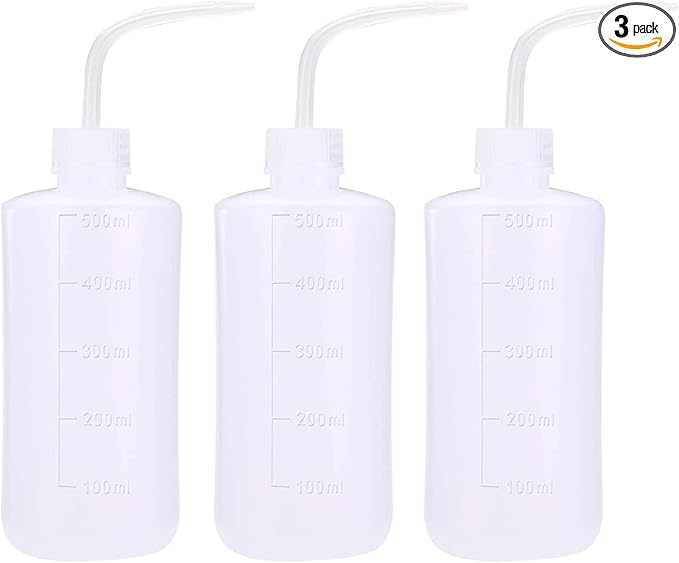 3 PCS Tattoo Bottle Squeeze Wash Bottle Convenient Green Soap Supply Wash Tattoo Accessories (500ml)