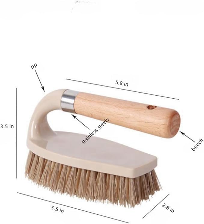 Brush, Scrubbing Brush for Carpet Cleaning, Heavy Duty Cleaning Brush with Stiff Bristles, Cleaning Shoes, Floors, Bathroom and Kitchen