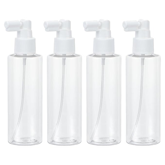 Yebeauty 6 Pack Refillable Travel Size Spray Bottle Plastic Empty Fine Mister Small Spray Bottles with Tight Cap Long Mouth TSA Approved Sprayer Atomizer for Hair Perfumes Cleaning, 150ml/5oz Clear