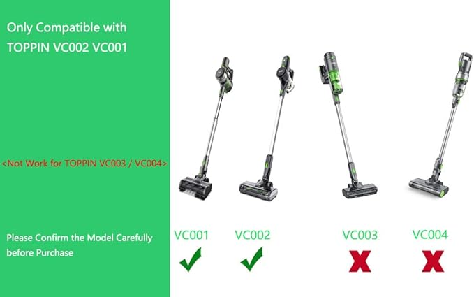 TOPPIN Replacement Charger 26.5V AC DC Power Adapter Compatible With VC002 VC001 TPVC002 TPVC001 S1 S2 Cordless Stick Vacuum Cleaner Power Cord (Not Fit for TPVC003 TPVC004)