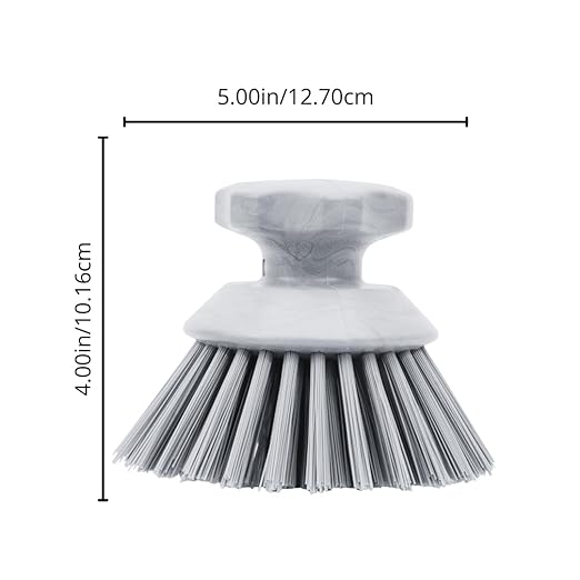 SPARTA 42395EC14 Plastic Scrubber Brush, Round Brush, Dish Scrub Brush With Color Coded For Cleaning, Kitchen, Bathroom, Bathtub, Dishes, Sink, 5 X 5 X 4 Inches, Blue