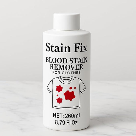 Instant Blood Stain Remover for Clothes (8.79oz)- Effectively Clean Fresh & Dried Stains from Clothes, Mattress & Sheets