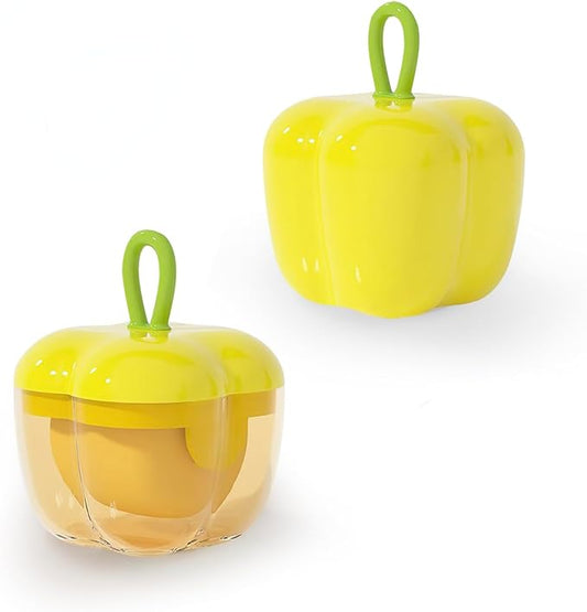Metchangelife 2 Pcs Protable Mini Lint Rollers, Reusable Washable Lint Rollers for Clothes Car Seats with Protective Cap, Travel Portable Lint Roller - Fits in Wallet, Pet Hair Remover(Yellow)