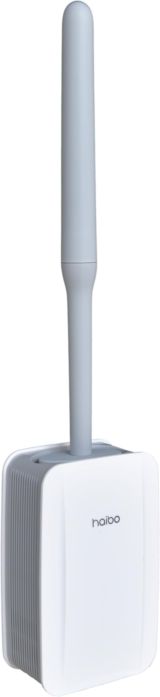 Removable Toilet Brush Set, Soft and Medium Bristles for Cleaning Hygienic Corners, Comes with Suction Cup Seamless Hooks, Grey
