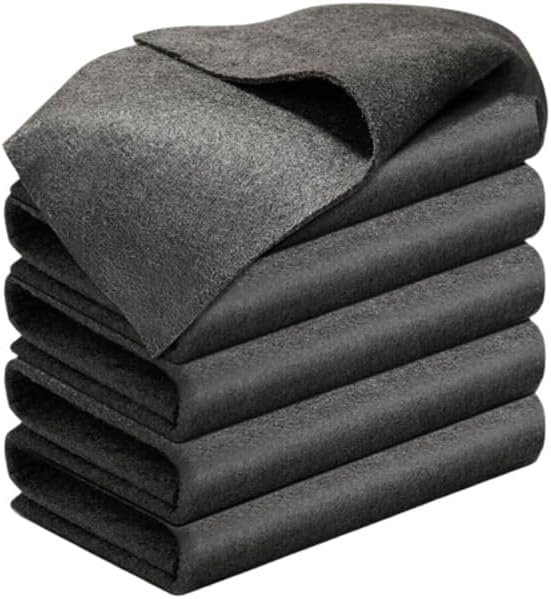 Thickened Magic Cleaning Cloth, 2026 Upgrade Reuseable Streak Free Microfiber Cloth Magic Fiber Microfiber Cleaning Cloth, Multipurpose Miracle Rags for Kitchen, Window, Glass, Cars (5Pcs, 12x12 in)