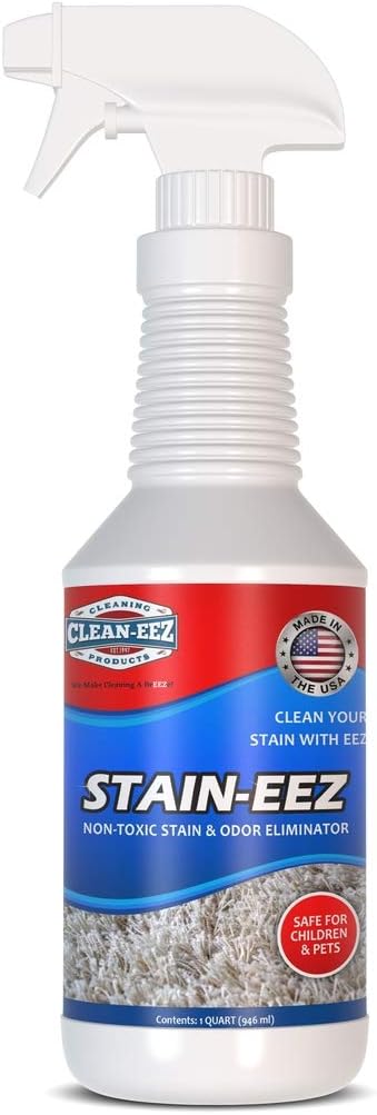 Clean-eez Stain-eez Carpet Cleaner Spray – Pro-Biotics & Enzyme Power for Ultimate Stain & Odor Elimination – Best Pet Carpet Cleaner