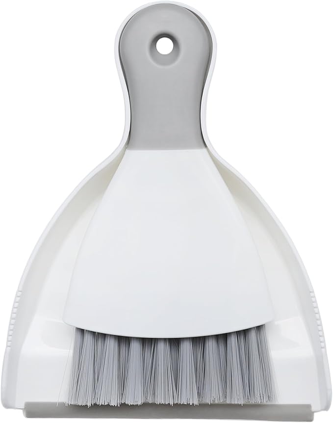 Mini Broom and Dustpan Set, Small Handheld Dustpan with Cleaning Brush, Compact Cleaning kit for Home, Car, Sofas, Kitchen, Keyboard, Countertop, Pet Cleaning