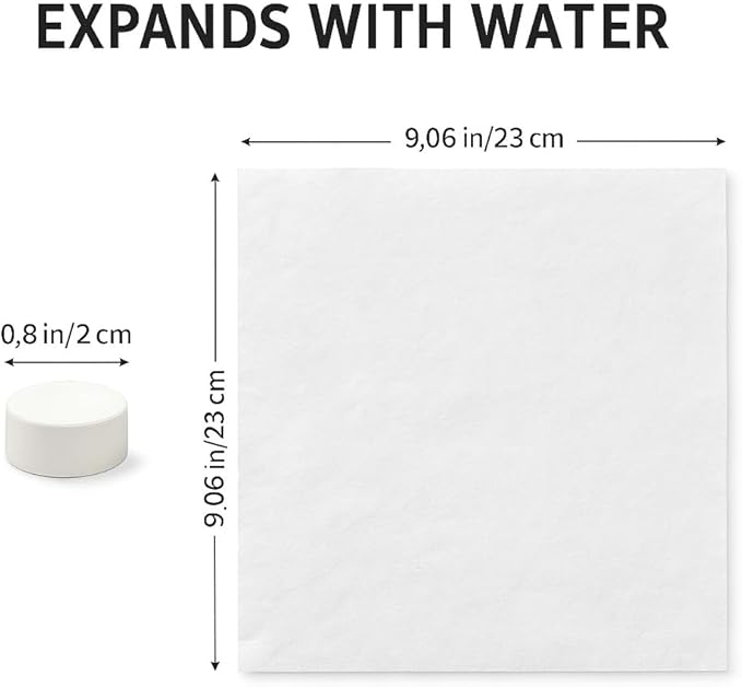 Compressed Towels – Travel-Size Compact Towels for Camping, Hiking, Gym & Outdoor Use – Lightweight, Expandable & Reusable (40)