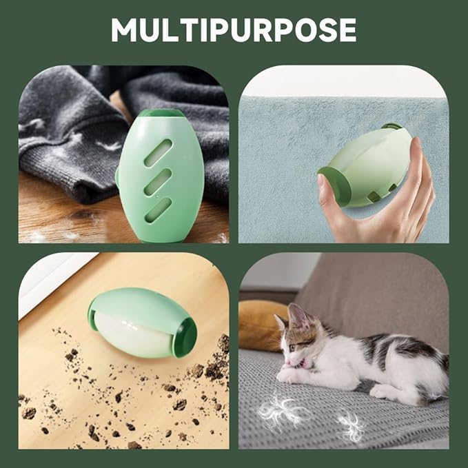 Reusable Silicone Lint Roller, 2025 Upgraded Washable Sticky Roller Powerful Adhesion for Pet Hair and Dust Removal, Portable Home Travel Lint Roller for Clothes Bed Sofa (1, White)