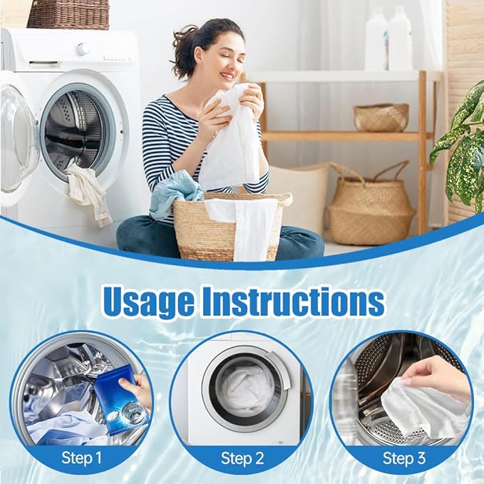 Washing Machine Cleaner, 2026 New Powerful Stain Remover for Washing Machine Tanks - Deep Clean Solution for HE Top Load and Front Load Washers, Descaler for Drum, Tub & All Internal Parts (1Pack)
