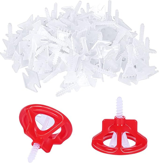 HRGGN Professional Tile Leveling System Kit，Anti-Loosening Spacers/Wall, Bathroom Tiling - 1/32" Precision Alignment & Grout Spacing Tools(1000base, 1/32)