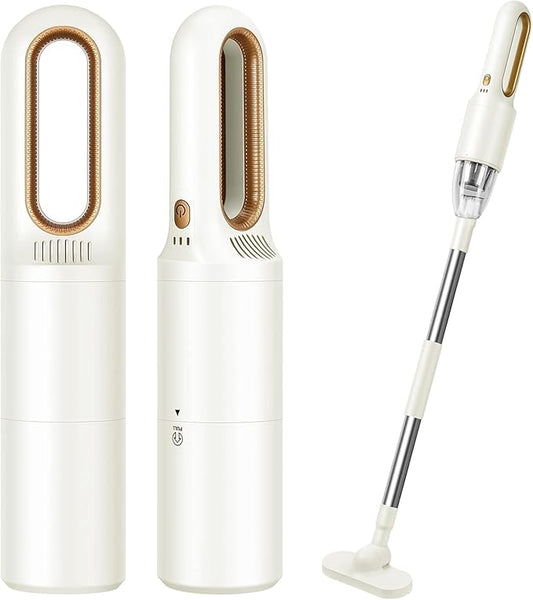 VANKICO Handheld Vacuum Cleaner, 2-in-1 Mini Cordless Vacuum Cleaner, USB Rechargeable Car Vacuum Portable, Quickly Dust Removal, for Hardwood Floor, Carpets, Pet Hair, Car, Office & Home Cleaning