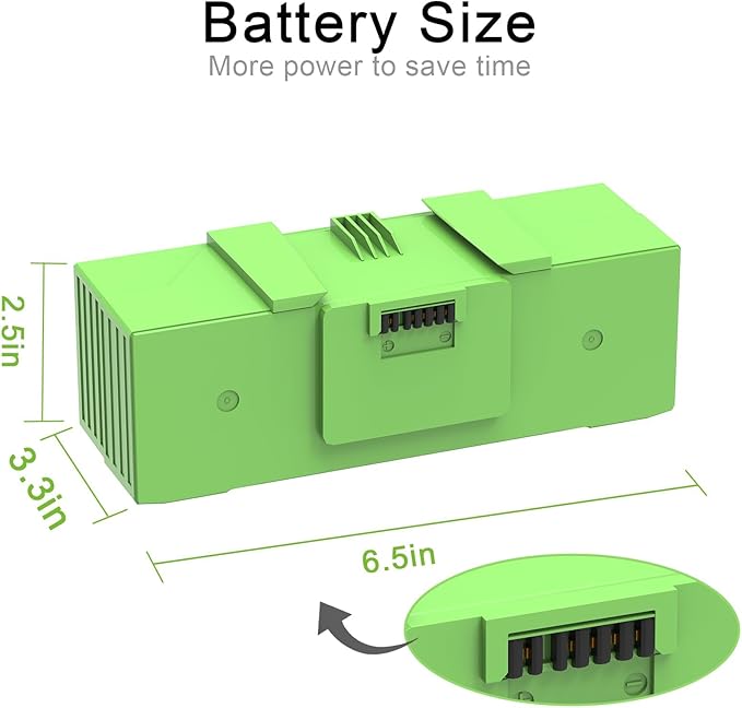 Dentsing 14.4V ABL-F Battery for iRobot Roomba i3 i3+ 3150 i4 i4+ 4150 i7 i7+ j7 j7+ 7158 7150 7550 7558 i8 and e5 5150 e5150 e6 e6198 Replacement Battery for Roomba i & e & j Series 64.2Wh 4460mAh