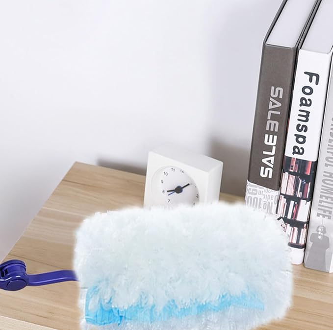 SUZZYVINE Disposable Duster Refills, 360 Degrees Dusters Refills, Total 20 Count,Blue and White