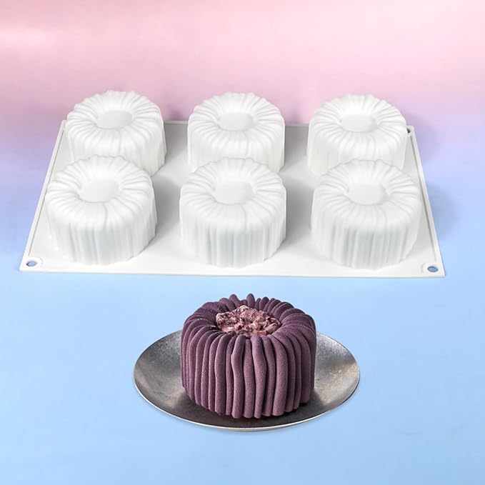 mostsom Cylinder Silicone Mousse Mold, Baking Tool for Cake, Chocolate Molds, Jelly, Pudding, Candy, Desserts, Non-Stick & Reusable Bakeware, Perfect for Mousse & Dessert Making (A_ Cylinder)