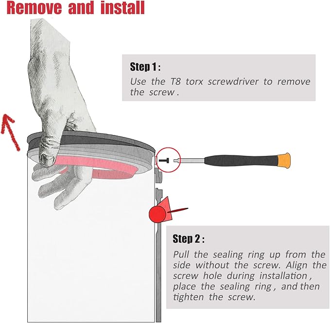 Dust Bin Bucket Top Fixed Sealing Ring Replacement for Dyson V10 SV12 Vacuum Cleaner Accessories Assembly