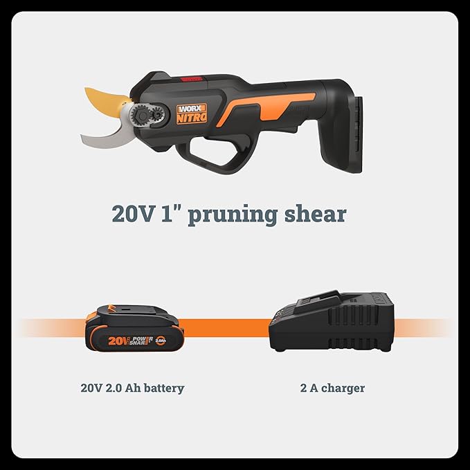 Worx 20V Worx NITRO Pruning Shear/Lopper WG330 - (Battery & Charger Included)