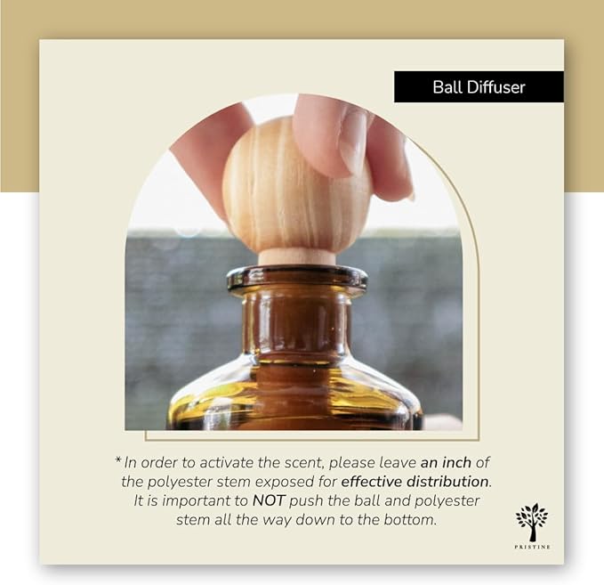 PRISTINE Japanese Ryokan/Inspired by Shang Hotel Ball Diffuser for Wardrobe | Fresh Lavender, Moroccan Amber Mini Diffuser Decor | Air Freshener for Closets