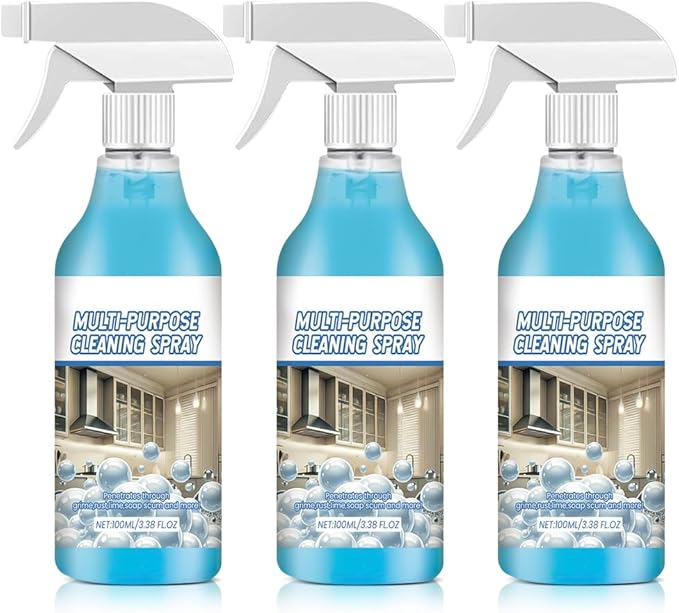 Spray Splash Cleaner, 2025 New Multi-Purpose Handheld Degreaser, Upgraded Foam Sprays for Ovens, Easy-To-Use Rust Remover for Kitchenware, Grime Remover Spray for Home Family (3)
