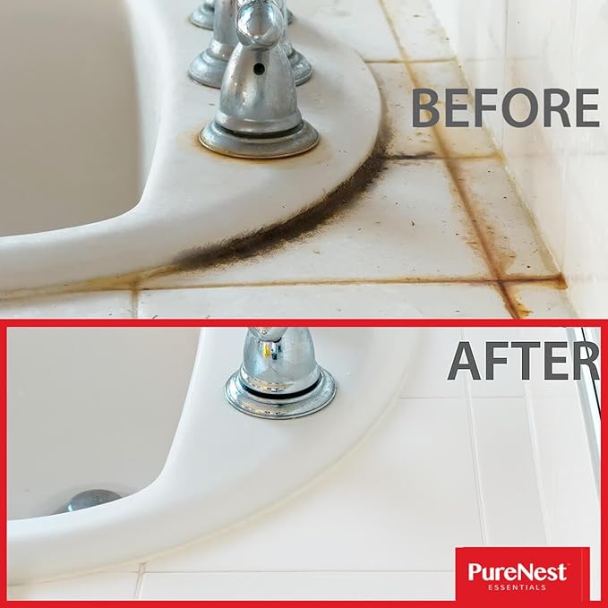 PureNest Super Easy Seal Stain Cleaner – No-Scrub Formula – Removes Stains from Seals, Sillicone Caulking, Shower Walls, Bathtubs, Refrigerator Gasket & Front Load Washer Seal – 5.3 oz