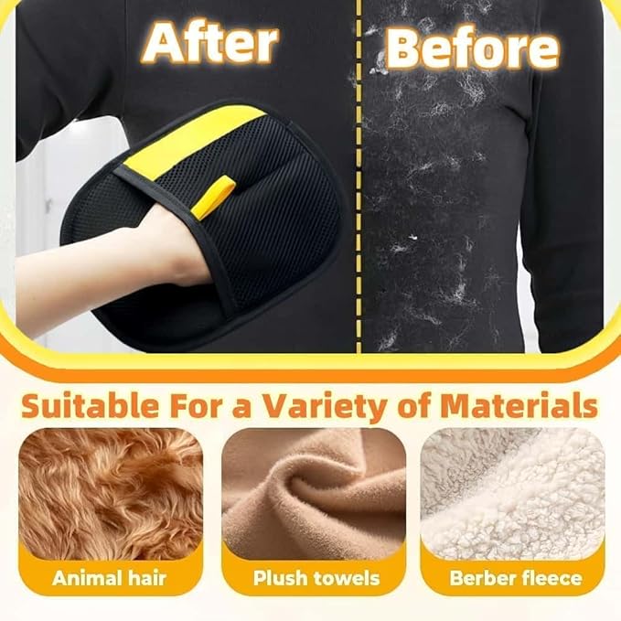 Pet Hair Removal Glove Reusable Electrostatic Gloves Pet Hair Remover for Cats Dogs Carpet Couch 2025 New Grooming Glove Tool（3PCS）