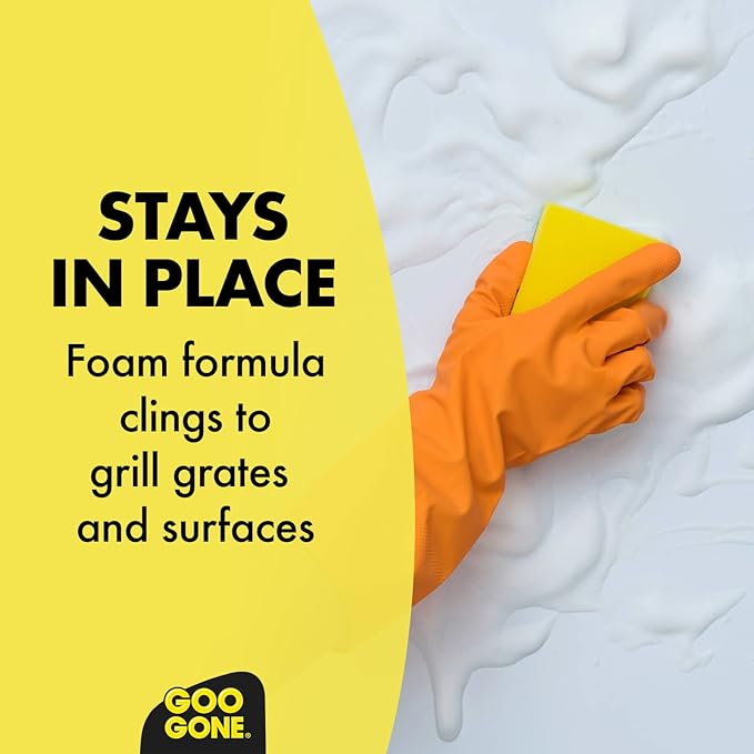Goo Gone Grill and Grate Cleaner Spray (2 Pack) Cleans and Degreases BBQ Cooking Grates and Racks, Pellet and Electric Smokers- 24 Ounce