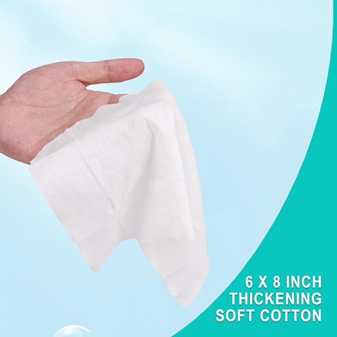 50 Pcs Wet Wipes, Fragrance Free, Plant Based, Aloe Vera for Hands, Face Cleaning, Sufficient Quantity, Individual Wrapped, Portable Size, Ideal for Daily Use